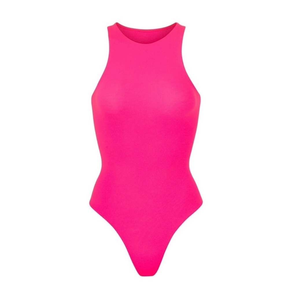 Skims Neon Pink Fits Everybody
High Neck Bodysuit XS New